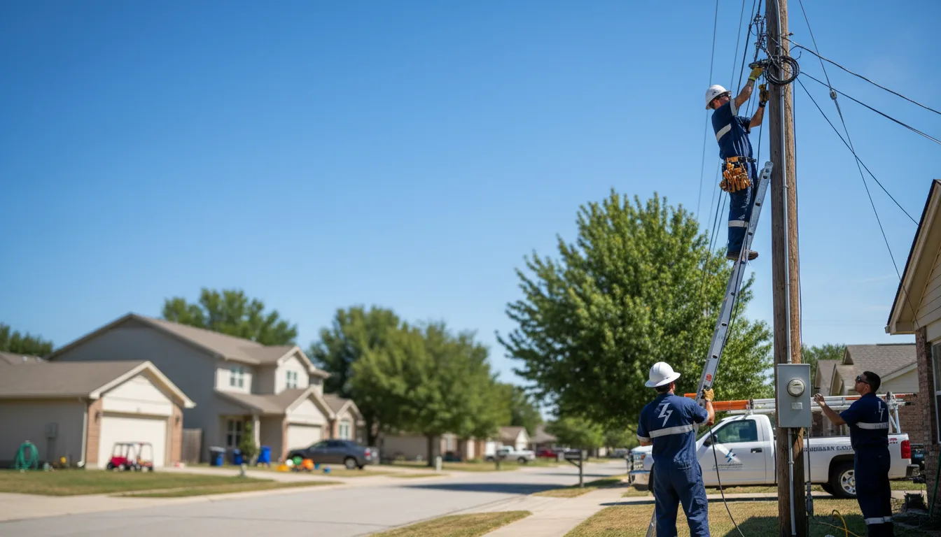 Residential electrician providing installation services in Tangent, OR